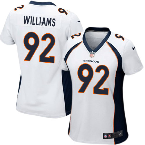 Women's Game Sylvester Williams Nike Jersey White Road - #92 NFL Denver Broncos